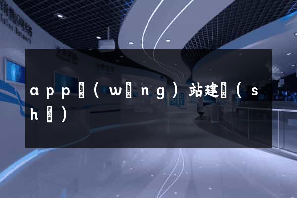 app網(wǎng)站建設(shè)