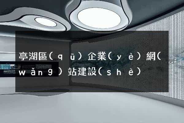 亭湖區(qū)企業(yè)網(wǎng)站建設(shè)