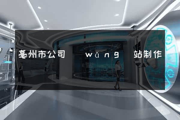 亳州市公司網(wǎng)站制作