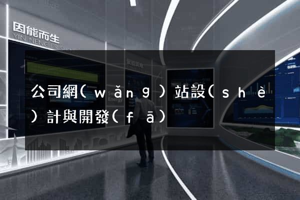 公司網(wǎng)站設(shè)計與開發(fā)