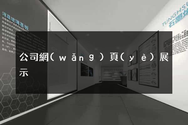 公司網(wǎng)頁(yè)展示