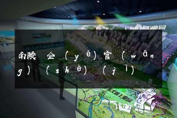 南陵縣企業(yè)官網(wǎng)設(shè)計(jì)