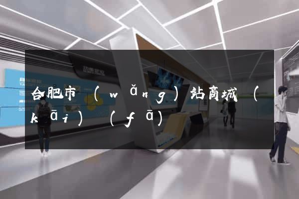 合肥市網(wǎng)站商城開(kāi)發(fā)