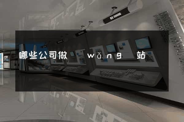 哪些公司做網(wǎng)站