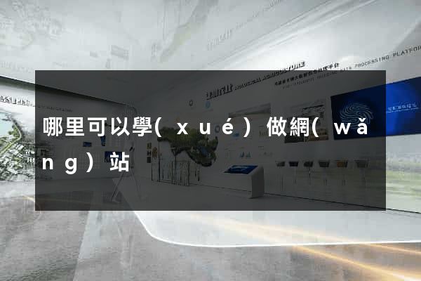 哪里可以學(xué)做網(wǎng)站