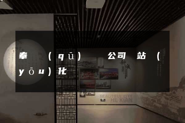 奉賢區(qū)設計公司網站優(yōu)化