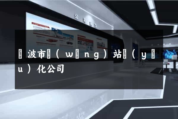 寧波市網(wǎng)站優(yōu)化公司
