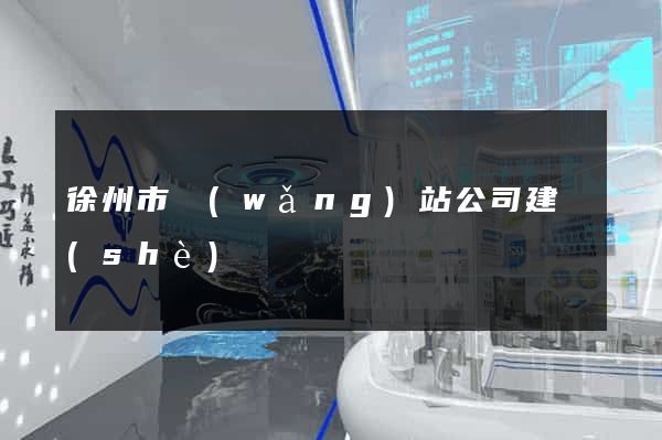 徐州市網(wǎng)站公司建設(shè)