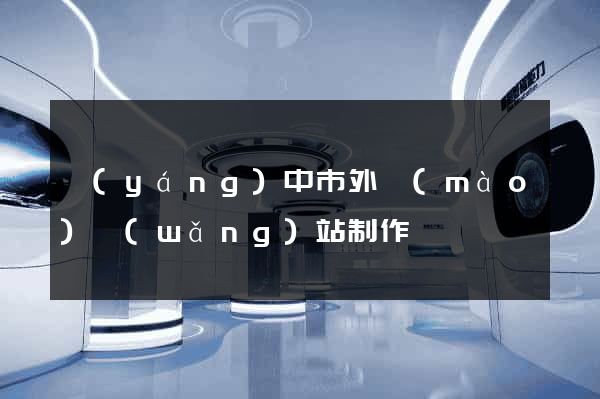 揚(yáng)中市外貿(mào)網(wǎng)站制作