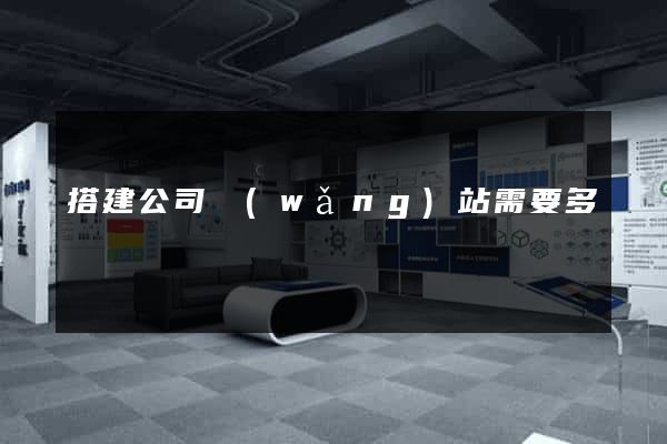 搭建公司網(wǎng)站需要多錢