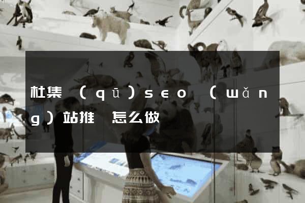 杜集區(qū)seo網(wǎng)站推廣怎么做