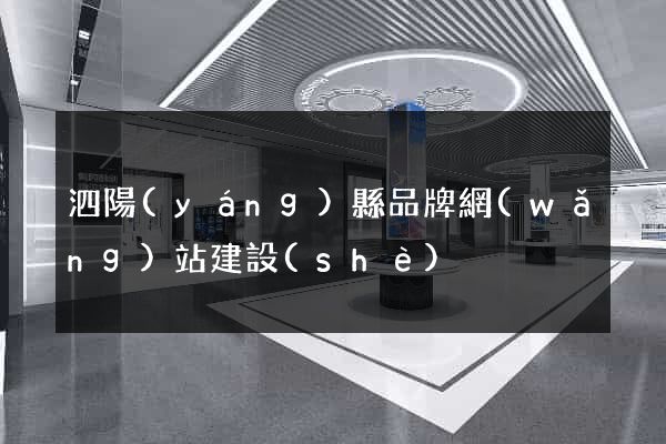 泗陽(yáng)縣品牌網(wǎng)站建設(shè)