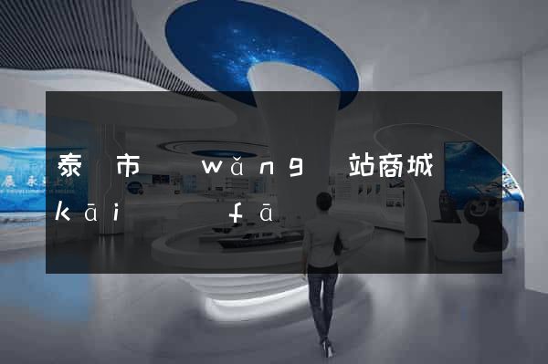 泰興市網(wǎng)站商城開(kāi)發(fā)