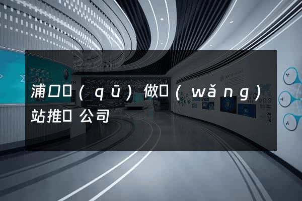 浦口區(qū)做網(wǎng)站推廣公司