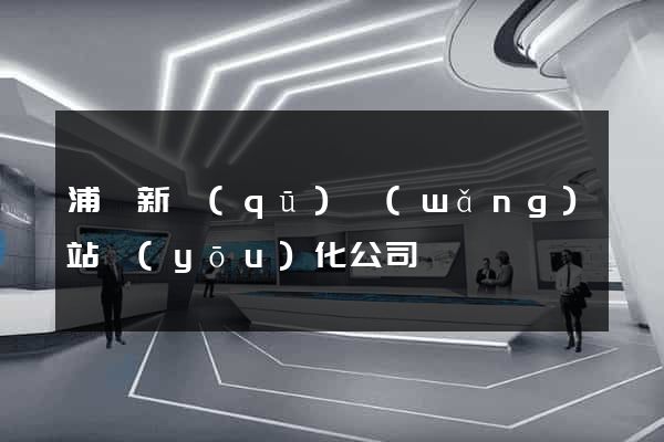 浦東新區(qū)網(wǎng)站優(yōu)化公司