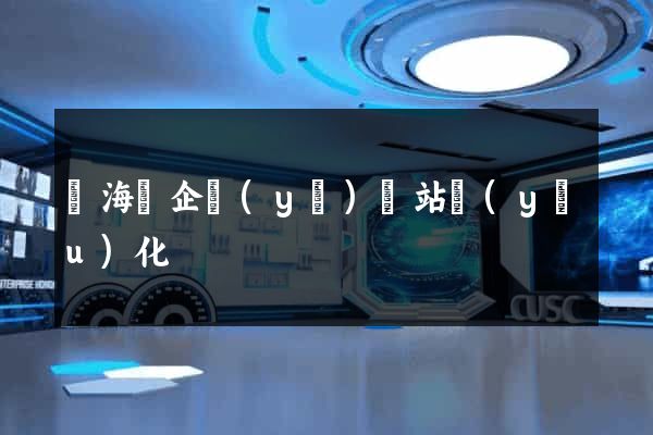 濱?？h企業(yè)網站優(yōu)化