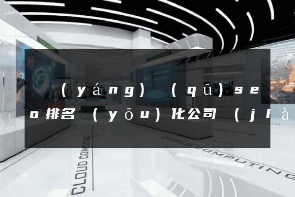 維揚(yáng)區(qū)seo排名優(yōu)化公司價(jià)格