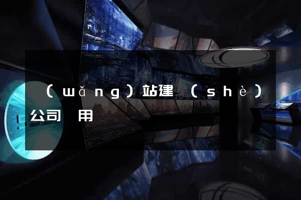 網(wǎng)站建設(shè)公司費用