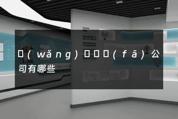 網(wǎng)頁開發(fā)公司有哪些