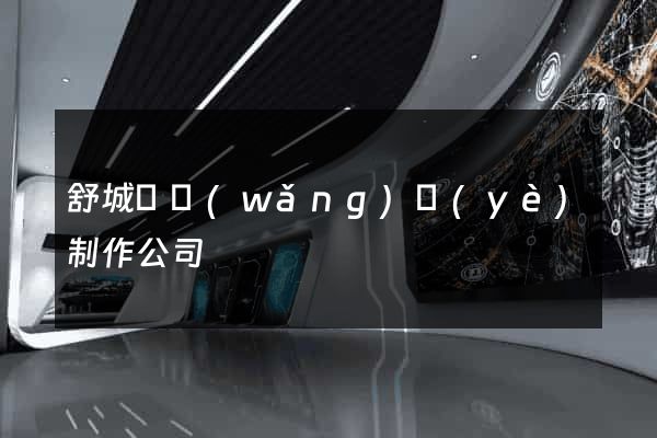 舒城縣網(wǎng)頁(yè)制作公司