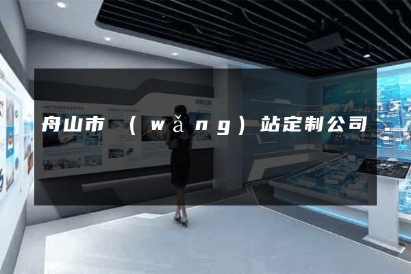 舟山市網(wǎng)站定制公司