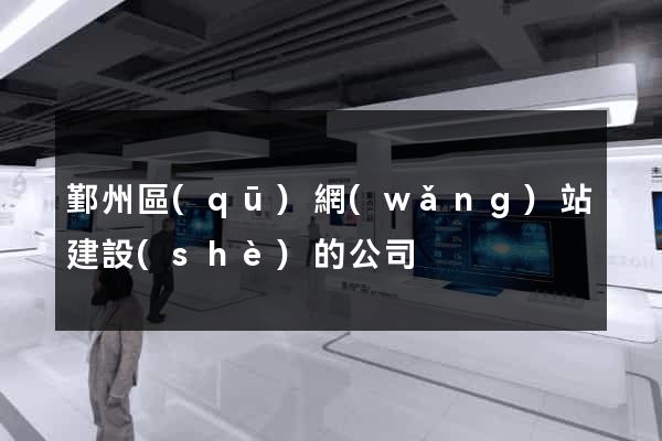 鄞州區(qū)網(wǎng)站建設(shè)的公司