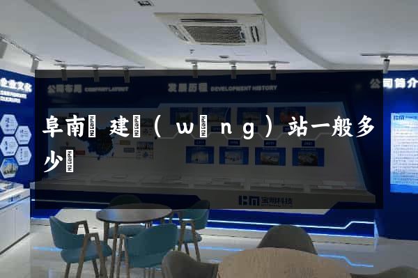 阜南縣建網(wǎng)站一般多少錢