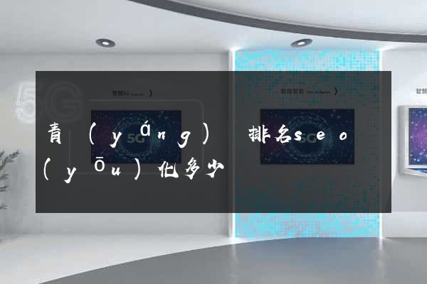 青陽(yáng)縣排名seo優(yōu)化多少錢