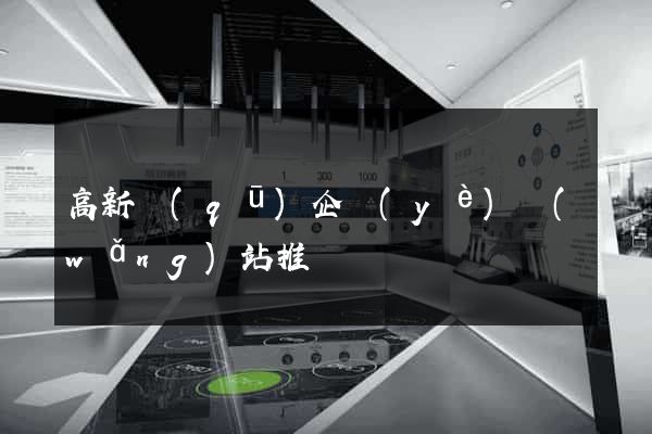 高新區(qū)企業(yè)網(wǎng)站推廣